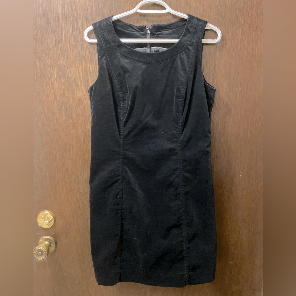 Esprit vintage black mini velvet dress (S-M)